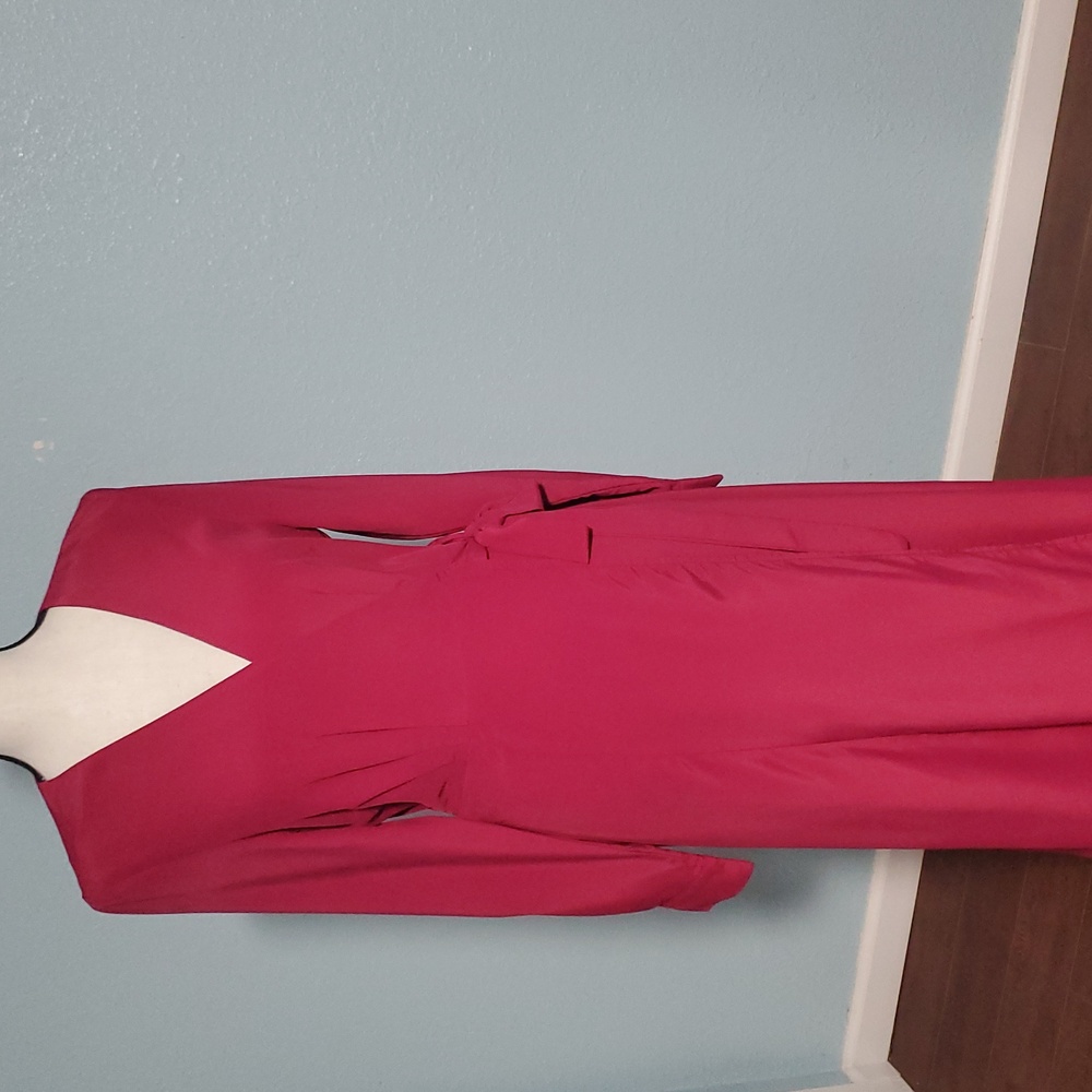 Forever 21 hot pink wrap dress size S